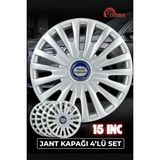 Yonga Oto Aksesuar Ford Mondeo 15 Inç Jant Kapağı 4'lü Set Gümüş + 4 Amblem + 8 Cırt Kelepçe