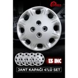 YONGA OTO AKSESUAR TOFAŞ DOĞAN SLX 13 İnç Jant Kapağı 4'lü Set Gümüş