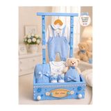 Yonga Sanat Atölyesi İsme Özel Ahşap Yenidoğan Hediye Sepeti, Kişiye Özel Bebek Hediye Kutusu, Ahşap Sepet, Erkek & Kız Bebek Hastane Çıkışı Hediye Kasası, Mavi, PembNaturel e ve Renk seçeneği, Teyze Sepeti, Hala Sepeti