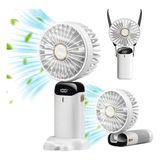 Yongtai Chronus Mini El Fanı Taşınabilir Kişisel Fan Asılı Boyun Fanı 90° Ayarlanabilir USB Şarj Edilebilir 5000MAH Küçük Masa Fanı 5 (Yurt Dışından) - Beyaz