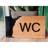 Yönlendirme Tabelası| Wc Yazısı|Arkası Yapışkanlı|20*11 CM|YÖN1002 - 20 X 11 - 1 Adet