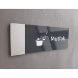Yönline Aynalı Klasik Seri Mutfak Kapı Isimliği