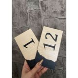 Yönline Meşe Serisi 1-12 Arası 12 Adet Mdf Kapı Numarası - 1 Adet