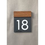 Yönline Wooden Serisi Minimal Kapı Numarası