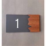 Yönline Wooden Serisi Pleksi Kapı Numarası
