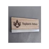 Yönline Yönlendirme Klasik Mdf Serisi Toplantı Odası Kapı İsimliği