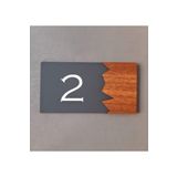 Yönline Yönlendirme Wooden Serisi Pleksi Kapı Numarası