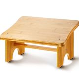 Yookeer Masa Altında Ayak Dayanağı, Masa Ayak Dayama Taburesi, Ahşap Eğimli Ayak Dayanağı, Kaymaz Ahşap Basamaklı Tabure, Yetişkinler için, Ofis, Ev, Mutfak, Yatak Odası, Oturma Odası Banyo