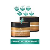 Yoon 2'li 360° Onarıcı Hyaluronic Asit ve Keratin İçeren Saç Maskesi 2 x 250 ML
