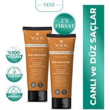 Yoon 2'li Biotin B7 ve Kolajen Içeren Vegan Saç Kremi Besleyici ve Onarıcı Saç Bakım Kremi 2 Adet x 200ML