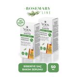 Yoon 2'li Set Saç Dökülme Karşıtı, Hızlı Saç Uzatma, 7 Aktifli Biberiyeli Saç ve Saç Derisi Serumu 2X50ML