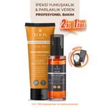 YOON 2'li Vegan Saç Kremi & Durulanmayan Saç Serumu, B7 Vit, Kolajen ve Keratin İçerikli Saç Bakım Seti