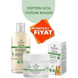 Yoon 3’lü Şampuan, Saç Deri Serumu, Saç Maskesi – Dökülmeye Karşı, Hızlı Uzama, Dipten Uca Yoğun Bakım Seti - RY-8353738