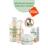 YOON 4’lü Saç Dökülme Karşıtı & Hızlı Saç Uzatma - Biberiye Şampuan, Saç Maskesi, Bakım Suyu, Saç Serumu