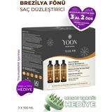 Yoon Brezilya Fönü & Keratin Saç Düzleştirme İşlemi Sağlayan ve Besleyen Çift Yönlü Yoğun Saç Bakım Seti