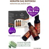 Yoon Keratin Saç Bakım Seti - Formaldehitsiz, Kokusuz, Vegan ve Evde Kullanıma Uygun Keratin Saç Botoksu