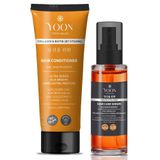 YOON Saç Bakım Seti, Kolajen ve Biotin İçeren Saç Kremi ve Keratin Serum, Tüm Saç Tipleri için Nemlendirici ve Onarıcı Bakım