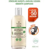 Yoon Saç Sağlıklı Hızlı Saç Uzamasına Yardımcı Dökülen Saçlara Özel 400 ml 7 Aktifli Tuzsuz Biberiyeli Şampuan