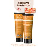YOON Vegan Tuzsuz Şampuan 250ml & Saç Bakım Kremi 200ml Sülfatsız, Kolajen, Biotinli 2'li Şampuan Ve Krem