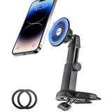 YOOZ Araba CD Yuvası Telefon Montaj Manyetik, Araba CD Çalar Telefon Tutucu Mag-Safe Teleskopik Kol [Yükseltilmiş Güçlü Mıknatıs] iPhone 15/14/13 Serisi, MagSafe Kılıf ve Diğer Android Telefonlar için