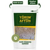 Yörem Afyon Meşhur Afyon Yöresinden Coğrafi Tescilli Ezilerek Kavrulmuş Sarı Haşhaş Ezmesi (KAHVALTILIK) | 1000Gr - 1 kg