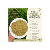 yorem06 YÖREM06 DOĞAL YERLİ YEŞİL MERCİMEK-YENİ MAHSUL-İŞLENMEMİŞ 1KG