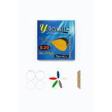 YÖREMİZ 0.20 Uzun Sap Saz Teli Profesyonel Bağlama Teli (Tezene ve Köprü Hediyeli)