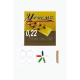 YÖREMİZ 0.22 Divan Saz Teli Profesyonel Uzun Sap Bağlama Teli (Tezene ve Köprü Hediyeli)