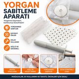 Yorgan Kılıfı ve Çarşaf Tutucu Sabitleyici Düğme Kiti - 0,1 L - Gri