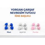 Yorgan Sabitleme Iğnesi Düğmeli Klips Çarşaf Yorgan Kılıfı Sabitleyici