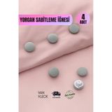 Yorgan Tutucu Ve Sabitleyici İğne Nevresim Kaydırmaz Toka, Battaniye Sabitleme Aparatı, 4 Lü Set Çok Renkli
