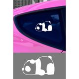 Yorgun Panda Resmi Oto Araba Cam Sticker Çıkartma Bilgisayarlar,Kamyonlar, Motosikletler İçin