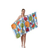 YORKA TEXTİLE Meyve Desenli Plaj Havlusu, Spor Havlusu, Mikrofiber Hızlı Kuruyan Plaj Havlusu 70x140cm