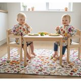 Yorni 2 ADET 2-4yaş, Zoo, Uzun Kollu, Su Geçirmeyen, Cepli, Makinede Yıkanabilir Bebek Mama Önlüğü, Önlük - Renkli - 2 - 4 Yaş