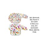 yorni 2 Adet, Ekonomik Set, 6-24ay, Family ve Zoo Desen, UZUN Kollu, Sıvı Geçirmez, Cepli, Mama Önlüğü