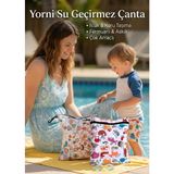 Yorni 2 ADET Family ve Zoo Desen 29X36CM Islak Kuru Çanta Sıvı Geçirmez Fermuarlı Askılı Çok Amaçlı Organizer Mayo ve Kirli Çamaşır Çantası, Makinede Yıkanabilir - Beyaz
