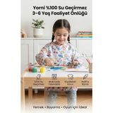 Yorni 3-6 Yaş Family, Uzun Kollu Cırtlı, Sıvı Geçirmez, Makinede Yıkanabilir, Çocuk Faaliyet Aktivite Mama Önlüğü