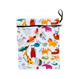 Yorni 30x37cm, Zoo, Su Geçirmez Bebek Çocuk Beslenme Çantası, Torba Beyaz