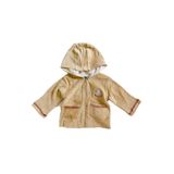 yorni Clean Globe Happy Bear Organik Kadife Kapişonlu Bebek Sweatshirt