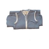 Yorni Denim Yazlık Ve Mevsimlik 4 Kat Müslin Torba Uyku Tulumu Koyu Gri