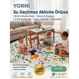 Yorni Jungle %100 Sıvı Geçirmez (Waterproof) Çok Amaçlı Bebek Çocuk Örtüsü & Splat Mat, Oyun Halısı, Oyun Matı, Oyun Parkı, Bebek Yatağı, Oyun Minderi Için Sıvı Geçirmez Örtü,makinede Yıkanabilir - 145 x 210 cm