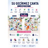 yorni Jungle Su Geçirmez Çanta 41x46 cm Büyük Boy Fermuarlı Askılı Islak Mayo Kirli Bez Kıyafet Taşıma Çantası