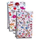 Yorni Zoo Family İkili Ekonomik Set Sıvı Geçirmez Alt Açma Örtüsü Bebek Bakım Örtüsü 65x80cm Büyük Boy Polyester