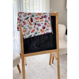 yorni Zoo Sıvı Geçirmez Mama Sandalyesi Altı Için Yer Örtüsü, Masa Örtüsü, Makinada Yıkanabilir (145x150 cm)