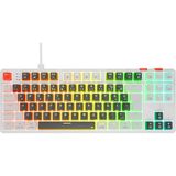 Yoru Tkl Gri/beyaz Type-C Bağlantılı Outemu Red Swich Q Mekanik Gaming Oyuncu Klavye Rgb