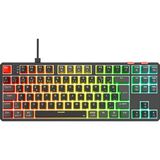 Yoru Tkl Siyah/gri Type-C Bağlantılı Outemu Red Swich Q Mekanik Gaming Oyuncu Klavye Rgb - Genel - Çok Renkli