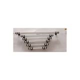 Yörük 320 Mm Beyaz-Siyah Lüks Modern Çekmece Dolap Vestiyer Mobilya Kulpları