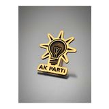 YÖRÜK TASARIM Ak Parti Dekope Kesim Yaka Rozeti