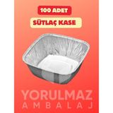 Yorulmaz Ambalaj 🍮 100 Adet Sütlaç Kasesi – Dayanıklı ve Şık Tatlı Sunum Kabı