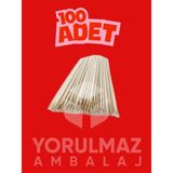Yorulmaz Ambalaj 🔥🔥🔥 20 cm Çöp Şiş – 100 Adet | Piknik, Mangal ve Parti Için Tek Kullanımlık Şiş - 1 Adet